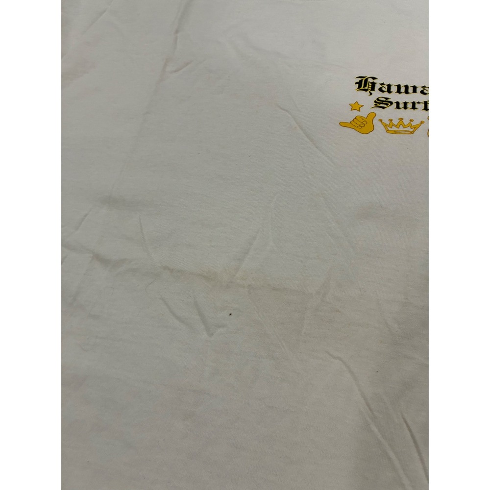 Jerzees Hawaii Surf Graphic T-Shirt Mens XL White ABC Stores Heavyweight Cotton - Picture 5 of 9